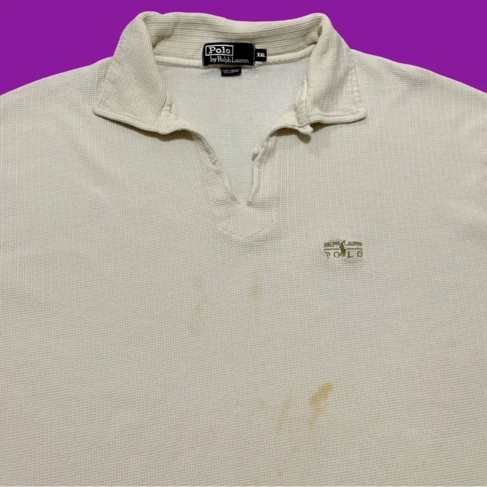 90s Polo Ralph Lauren Waffle Knit Thermal Long Sleeve